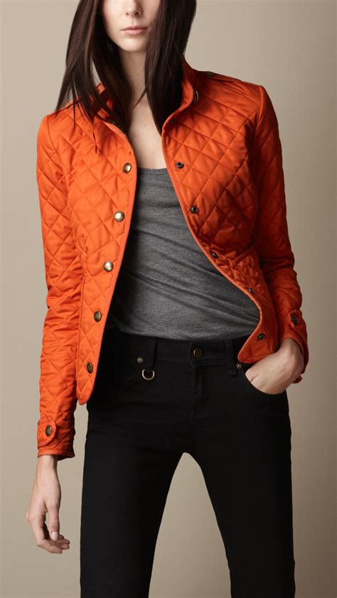 burberry orange jacket|burberry jacket women.